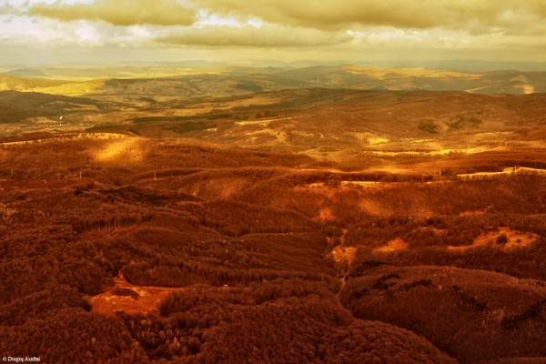 Peisaje de toamnă din avion