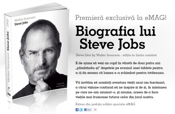 Cadou biografia lui Steve Jobs - eMAG.ro