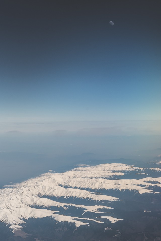 Carpații Meridionali fotografiați din avion la final de iarnă 8