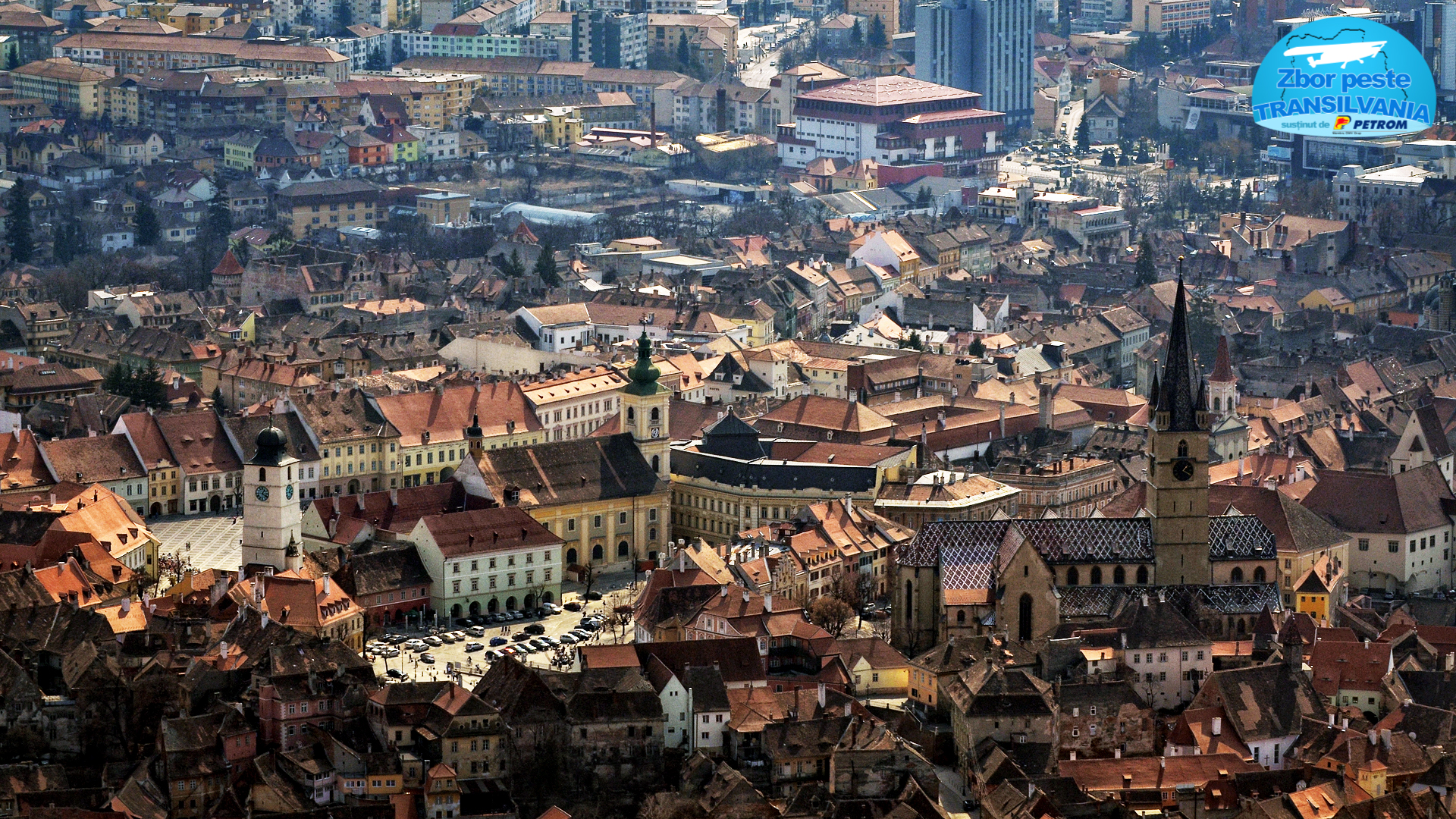 Sibiu - Fotografie din avion